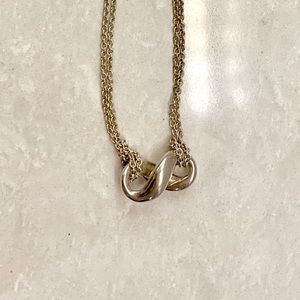 Tiffany and Co. Infinity Double Chain Pendant
